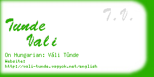 tunde vali business card